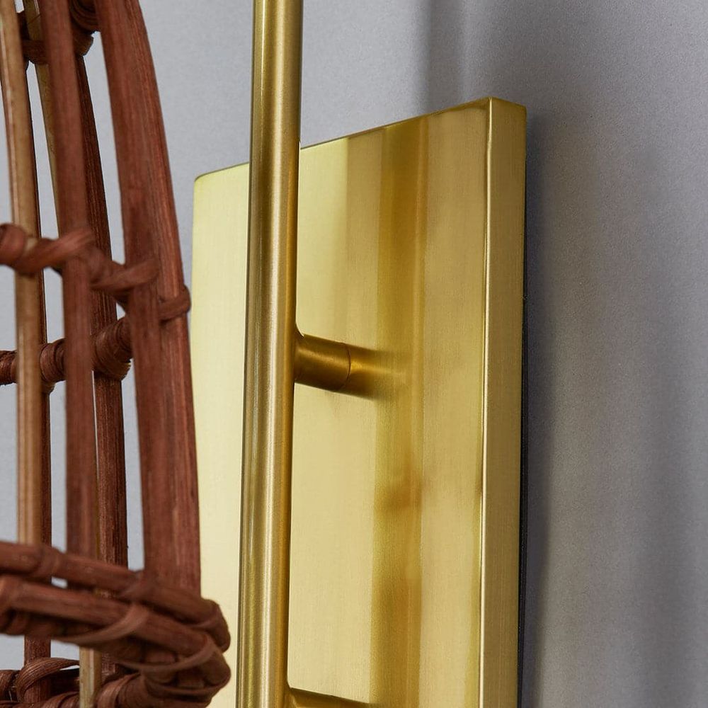 Jordan 1 Light Wall Sconce-Hudson Valley-HVL-BKO700-AGB-Wall Sconces-4-France and Son