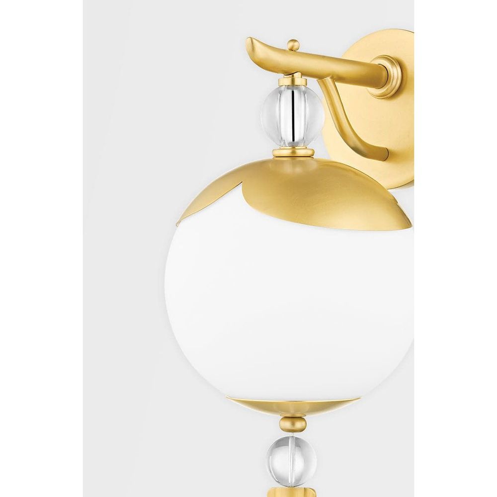 Perla 1 Light Small Pendant-Hudson Valley-HVL-KBS1748701S-AGB-Pendants-3-France and Son
