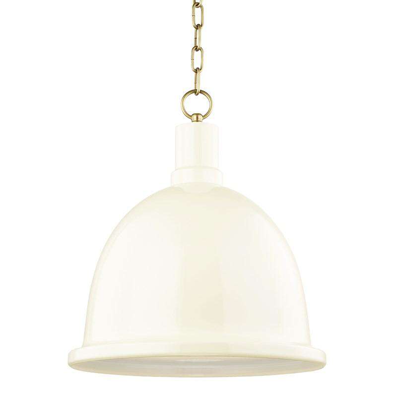 Blair 1 Light Large Pendant-Mitzi-HVL-H238701L-AGB/CR-PendantsWhite-1-France and Son
