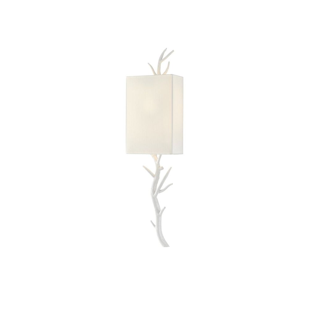 Wall Lighting Baneberry White Wall Sconce, White Shade, Right