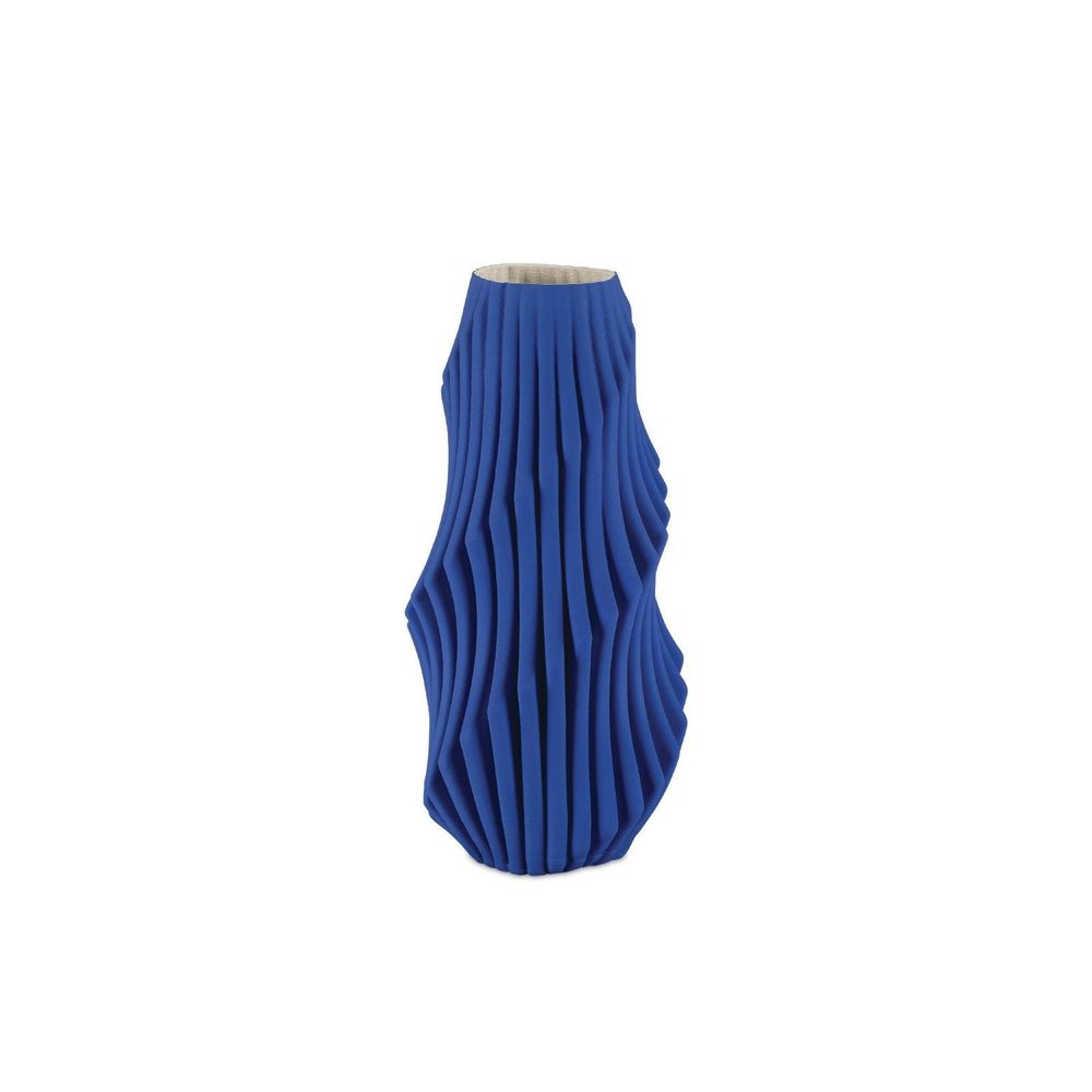 Vases Blue Pleat Medium Vase