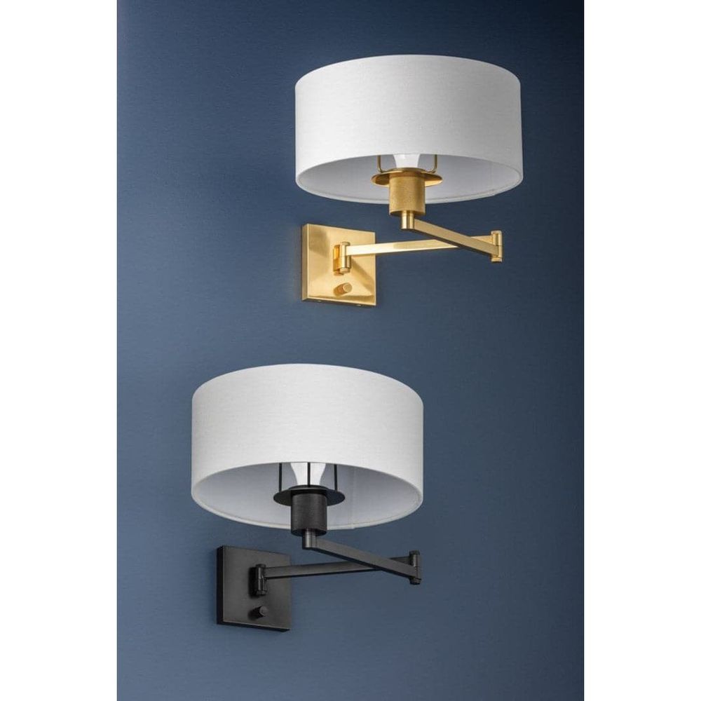 Sammy Wall Sconce-Hudson Valley-HVL-BKO1600-AGB-Wall LightingAged Brass-7-France and Son