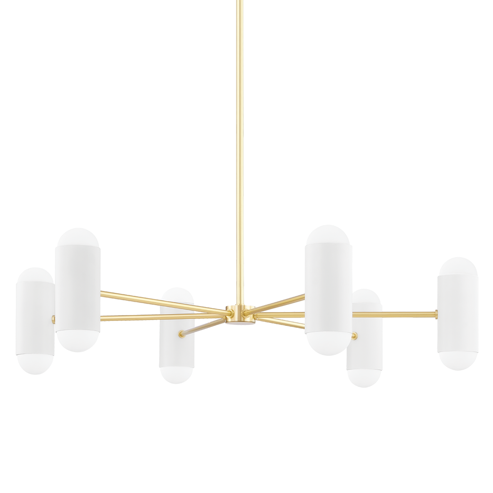 Kira 12 Light Chandelier-Mitzi-HVL-H484812-AGB/SWH-ChandeliersAged Brass/Soft White Combo-1-France and Son