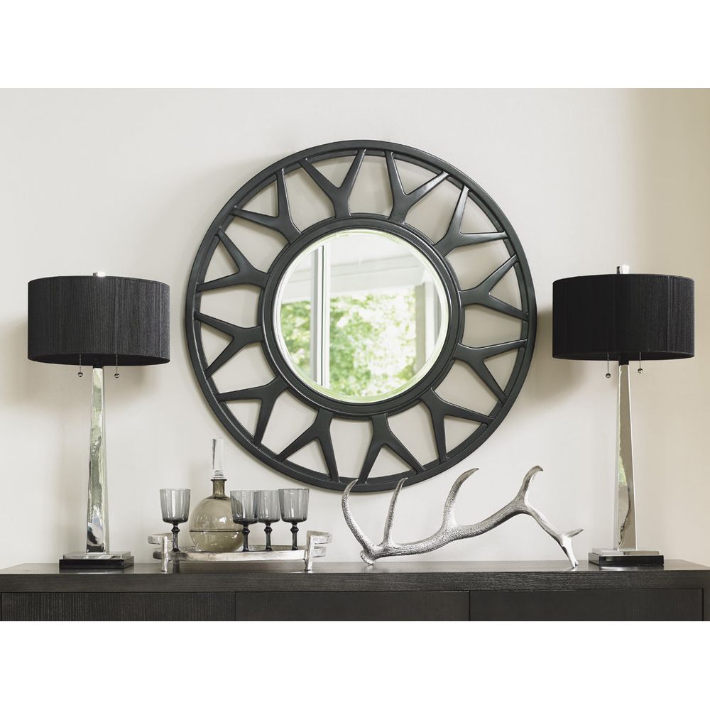Esprit Round Mirror - Carbon Gray