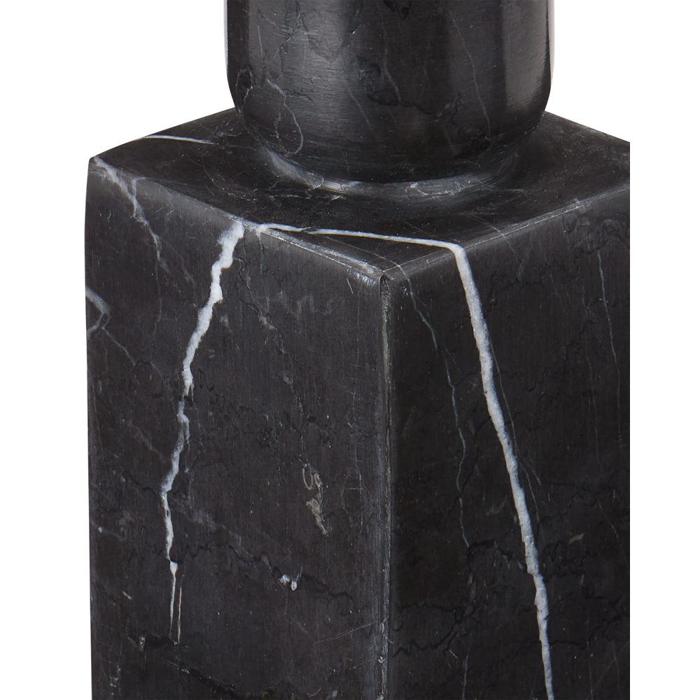 Decorative Objects Lithos Black Candle Holder Set of 2