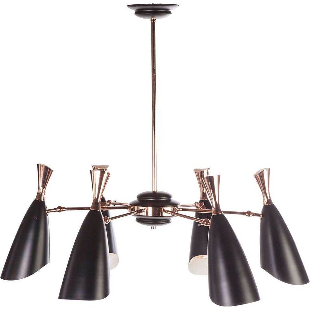 Duke Chandelier - Rose Gold-France & Son-LM40506PGOLD-Chandeliers-1-France and Son