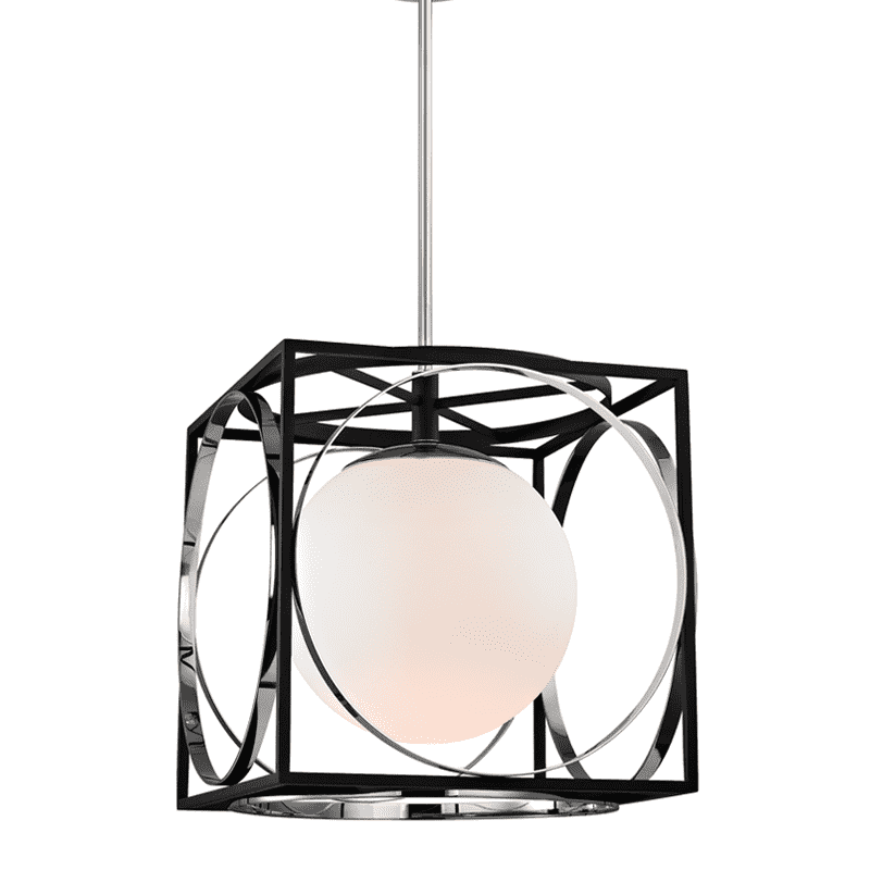 Wadsworth 1 Light Pendant Polished Nickel-Hudson Valley-HVL-5818-PN-Pendants-1-France and Son