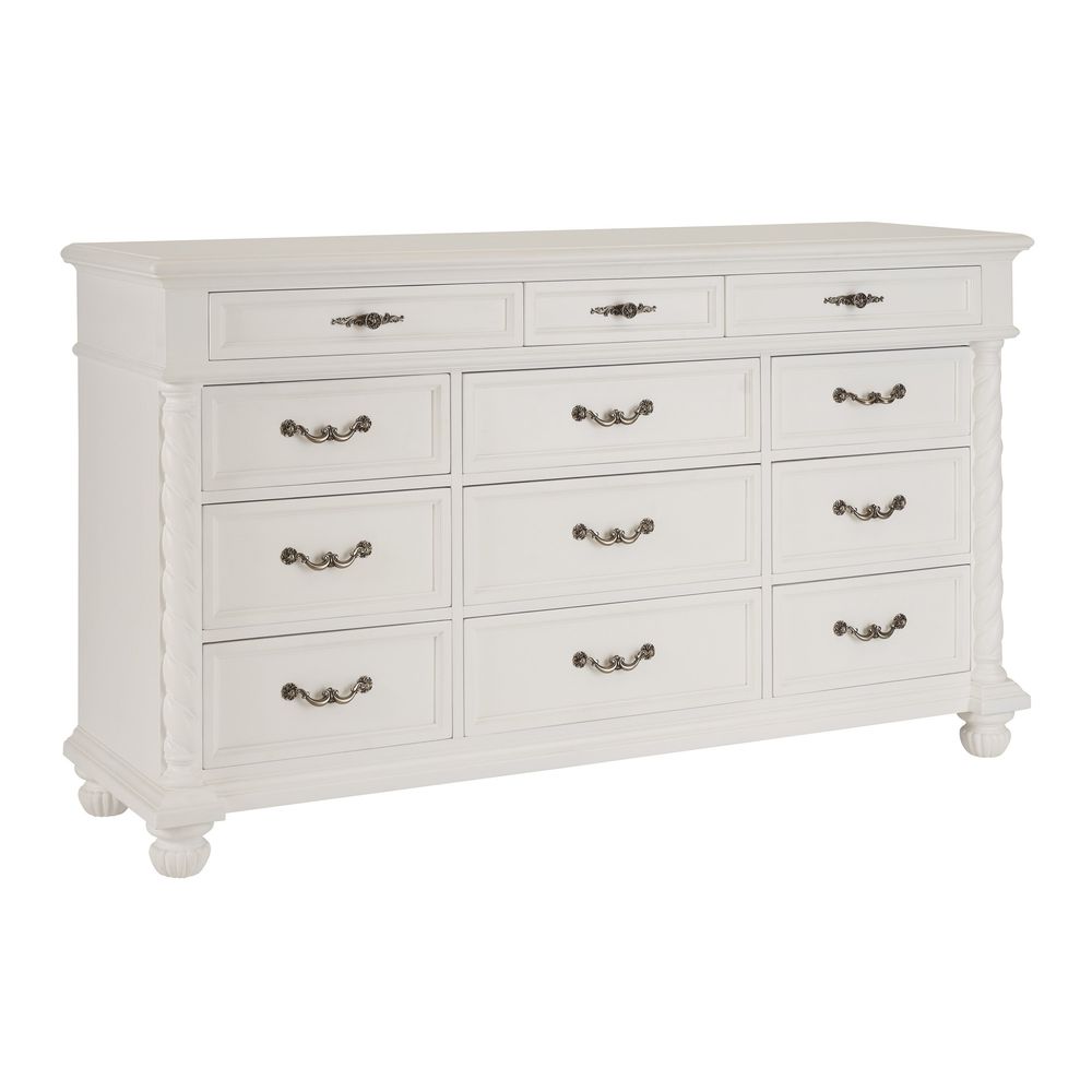 Dressers & Chests Aegean Triple Dresser - Polo Mallet White