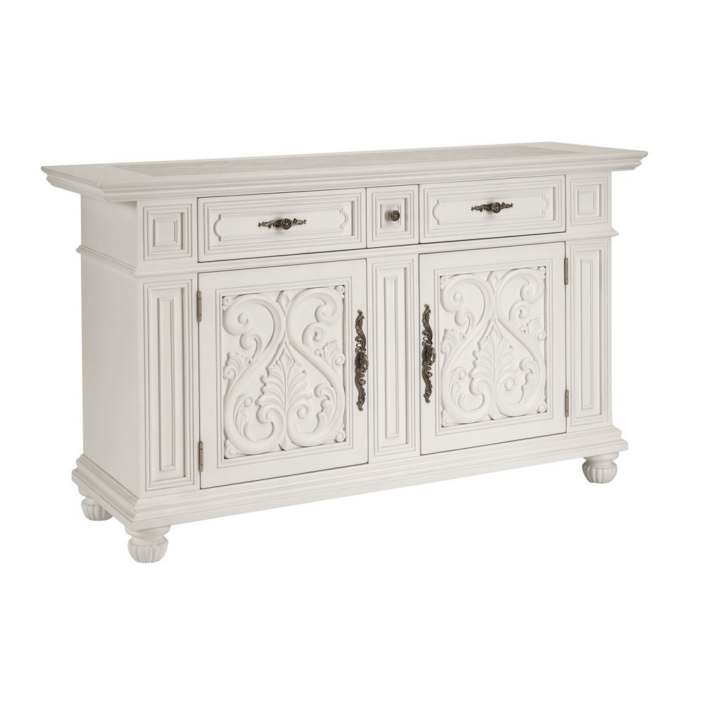 Sideboards & Credenzas Amalfi Buffet - Polo Mallet White