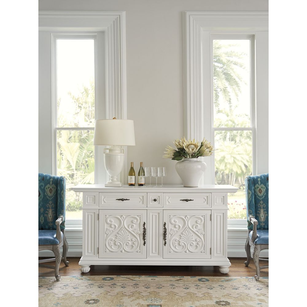 Sideboards & Credenzas Amalfi Buffet - Polo Mallet White