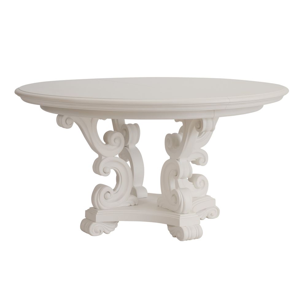 Dining Tables Modena Round Dining Table - Polo Mallet White