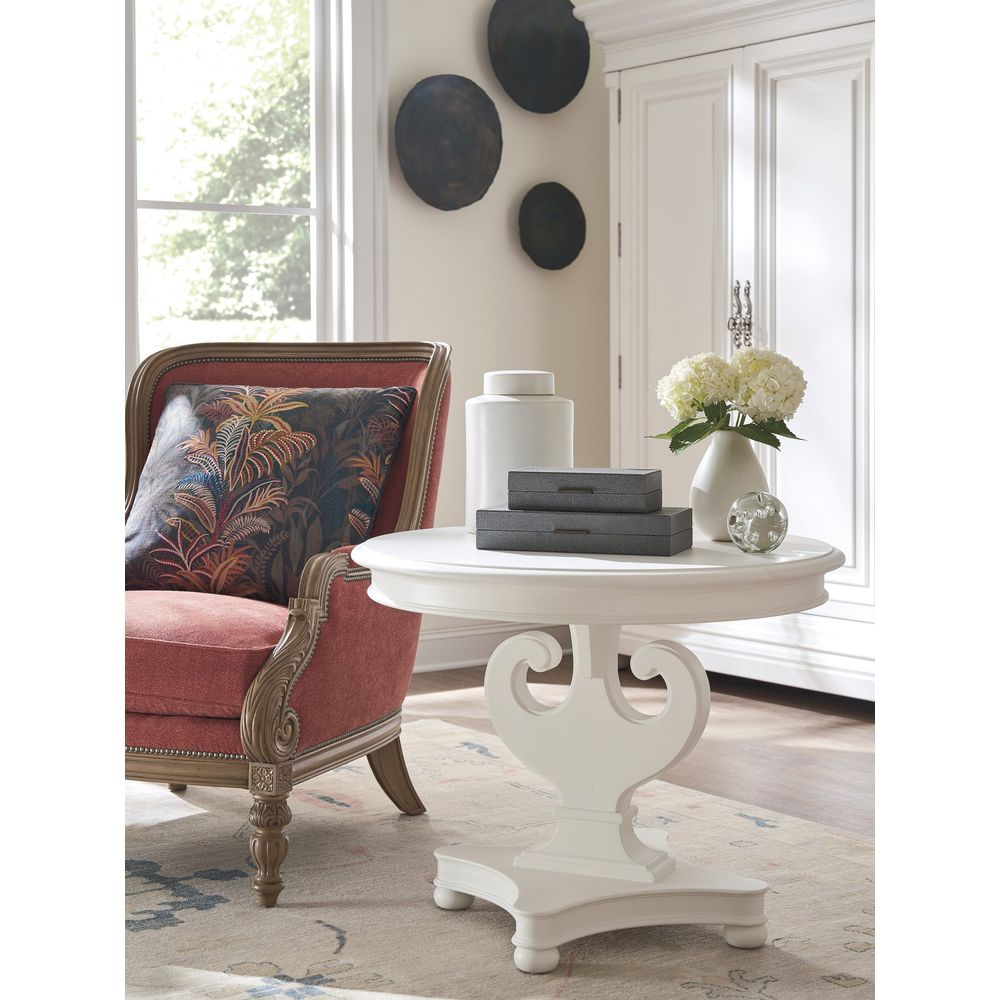 Side Tables Athenia Center Table - Polo Mallet White