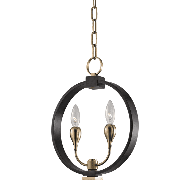 Dresden 2 Light Pendant-Hudson Valley-HVL-6712-AOB-PendantsAged Old Bronze-1-France and Son