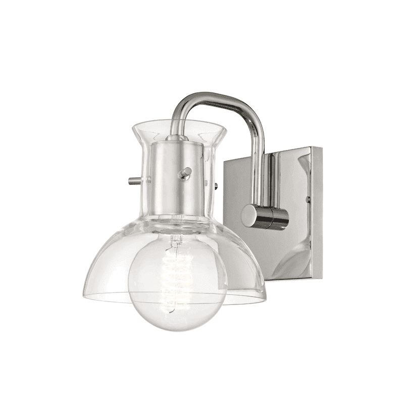 Riley 1 Light Bath Bracket-Mitzi-HVL-H111301-PN-Bathroom LightingPolished Nickel-2-France and Son