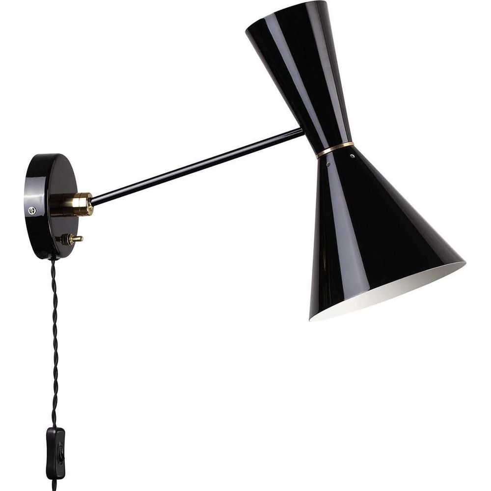 Bowtie Wall Sconce-France & Son-LBW079BLK-Wall Lighting-1-France and Son