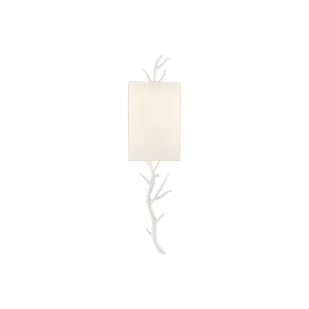 Wall Lighting Baneberry White Wall Sconce, White Shade, Right