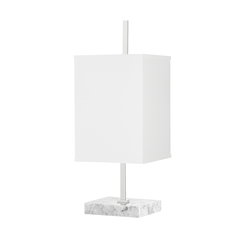 Mikaela 1 Light Table Lamp-Mitzi-HVL-HL700201-PN-Table LampsPolished Nickel-2-France and Son