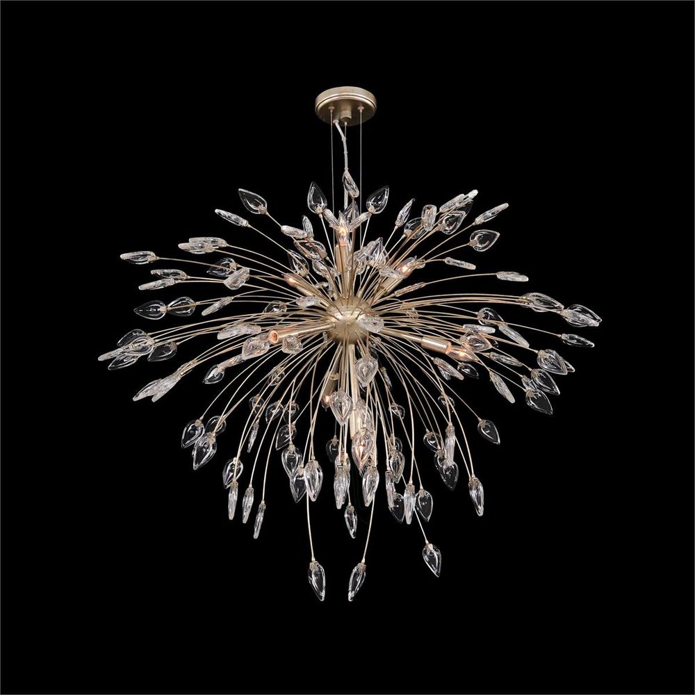 Chandeliers Reveille: Crystal Constellation Seven-Light Pendant Chandelier - Silver