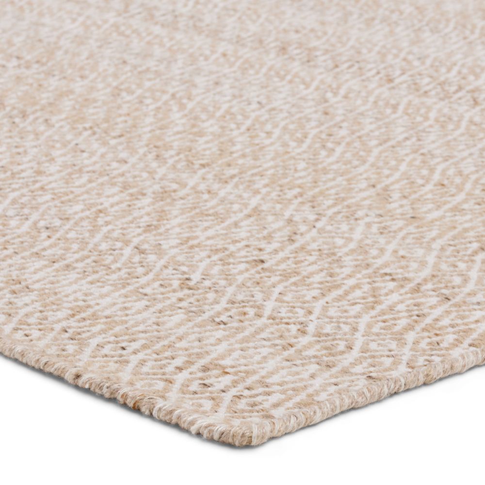 Runners Lustre Handmade Outdoor Trellis Cream/Tan Runner Rug (3'X8' Runner)
