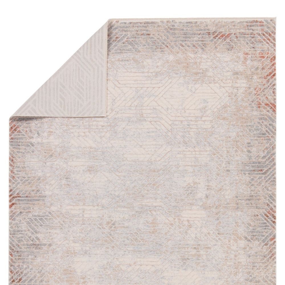 Runners Lysander Geometric Tan/ Gray Runner Rug (3'X10')