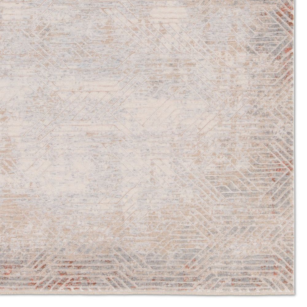 Runners Lysander Geometric Tan/ Gray Runner Rug (3'X10')
