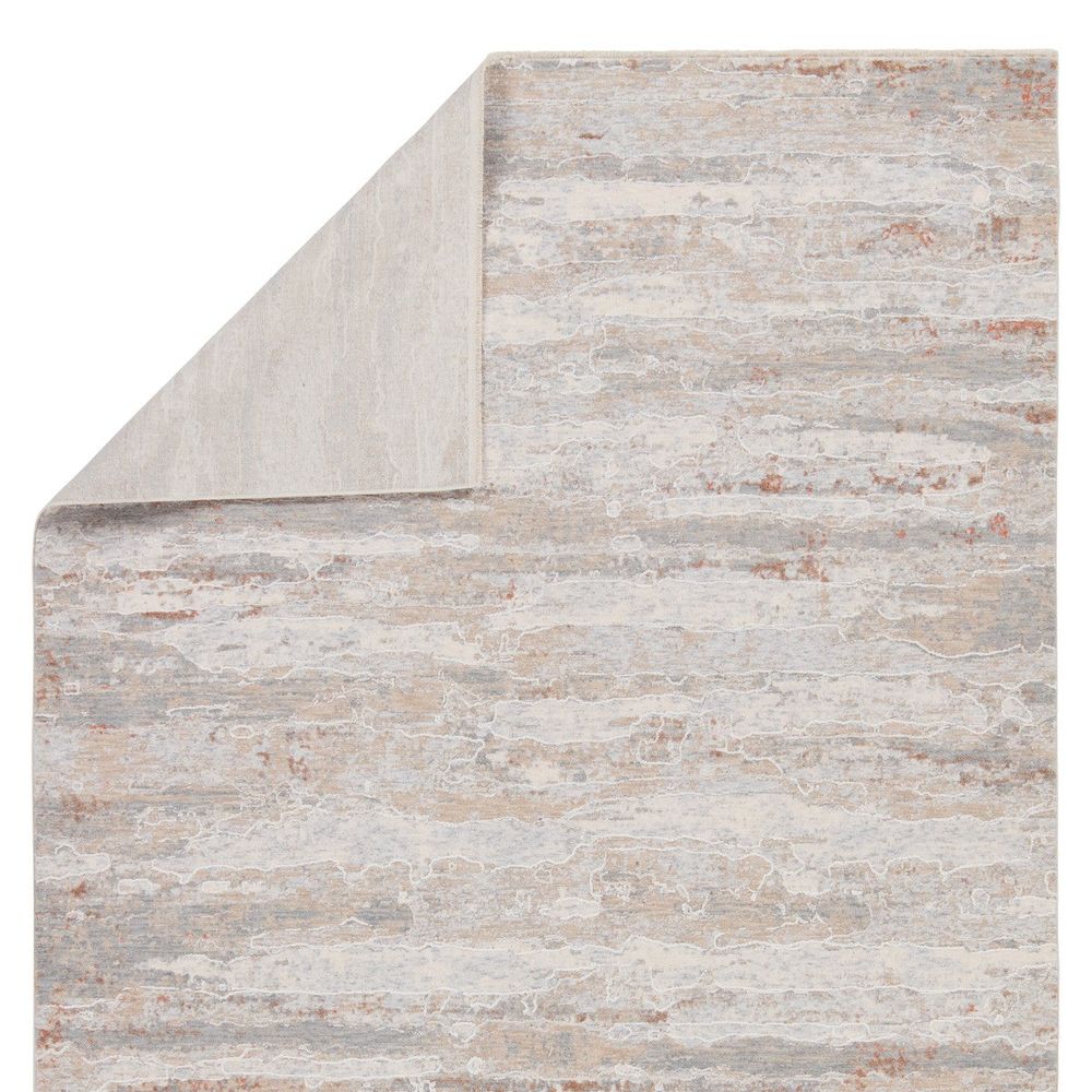 Runners Khalid Abstract Tan/ Cream Runner Rug (3'X10')