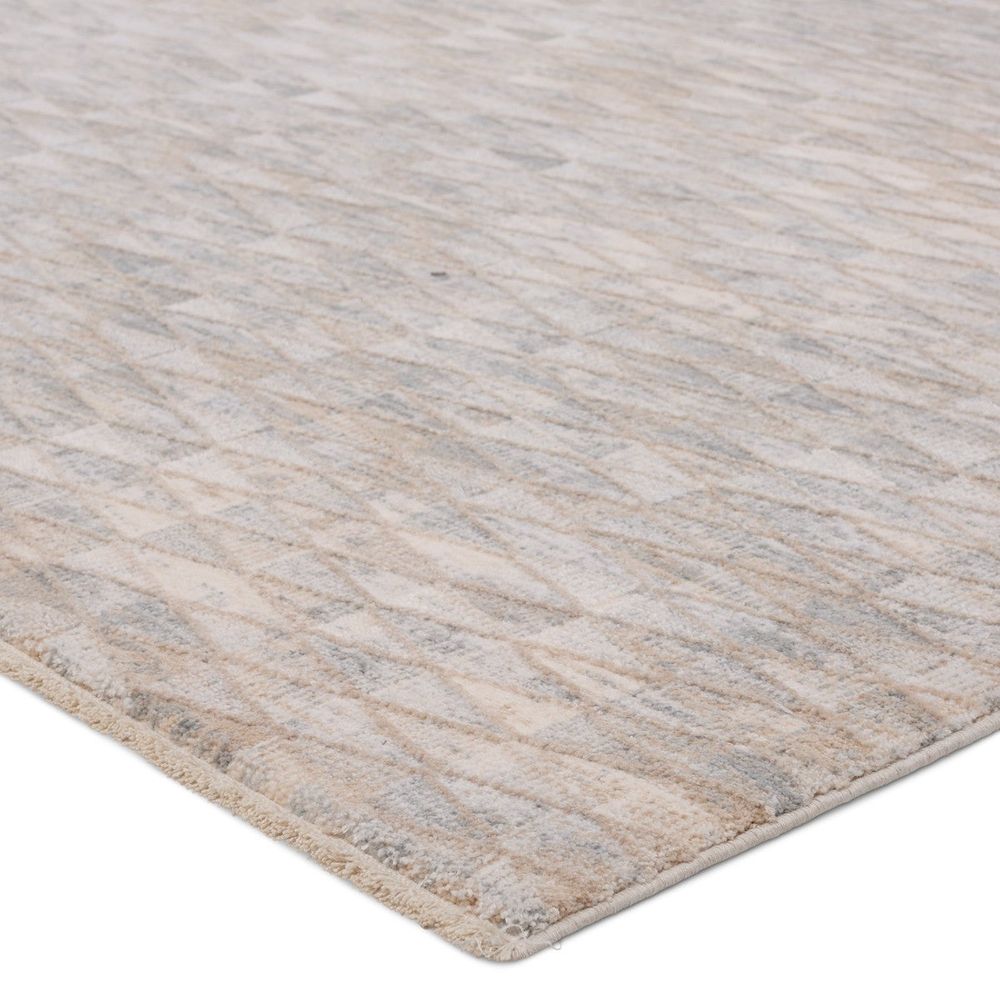 Runners Tenzin Trellis Tan/ Gray Runner Rug (3'X10')
