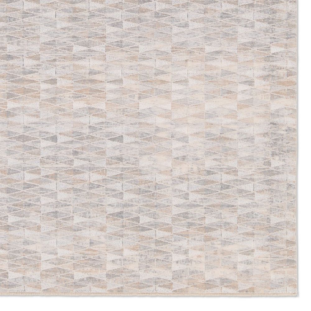 Runners Tenzin Trellis Tan/ Gray Runner Rug (3'X10')