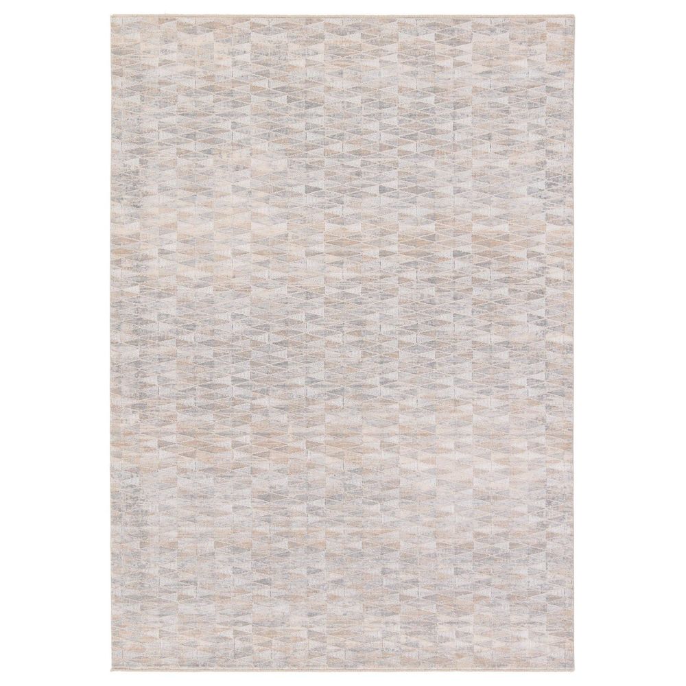 Runners Tenzin Trellis Tan/ Gray Runner Rug (3'X10')