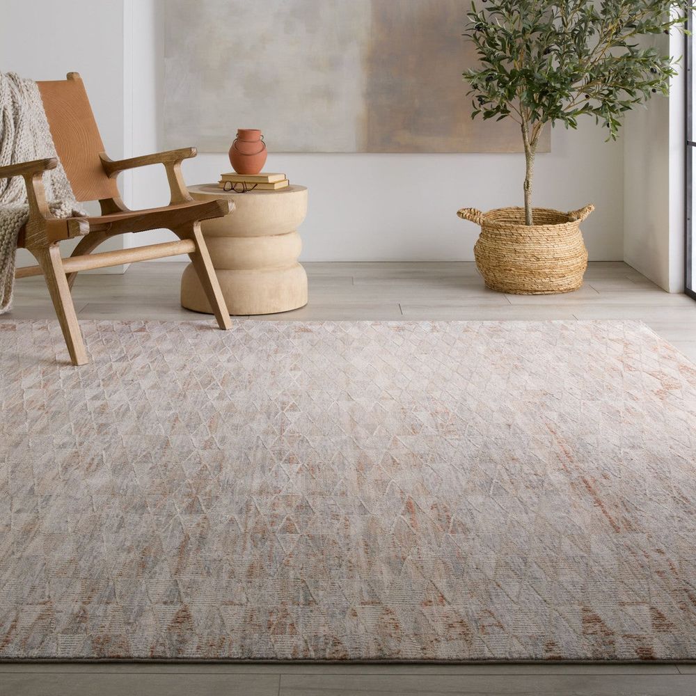 Tenzin Trellis Gray/ Cream Runner Rug (3'X10')