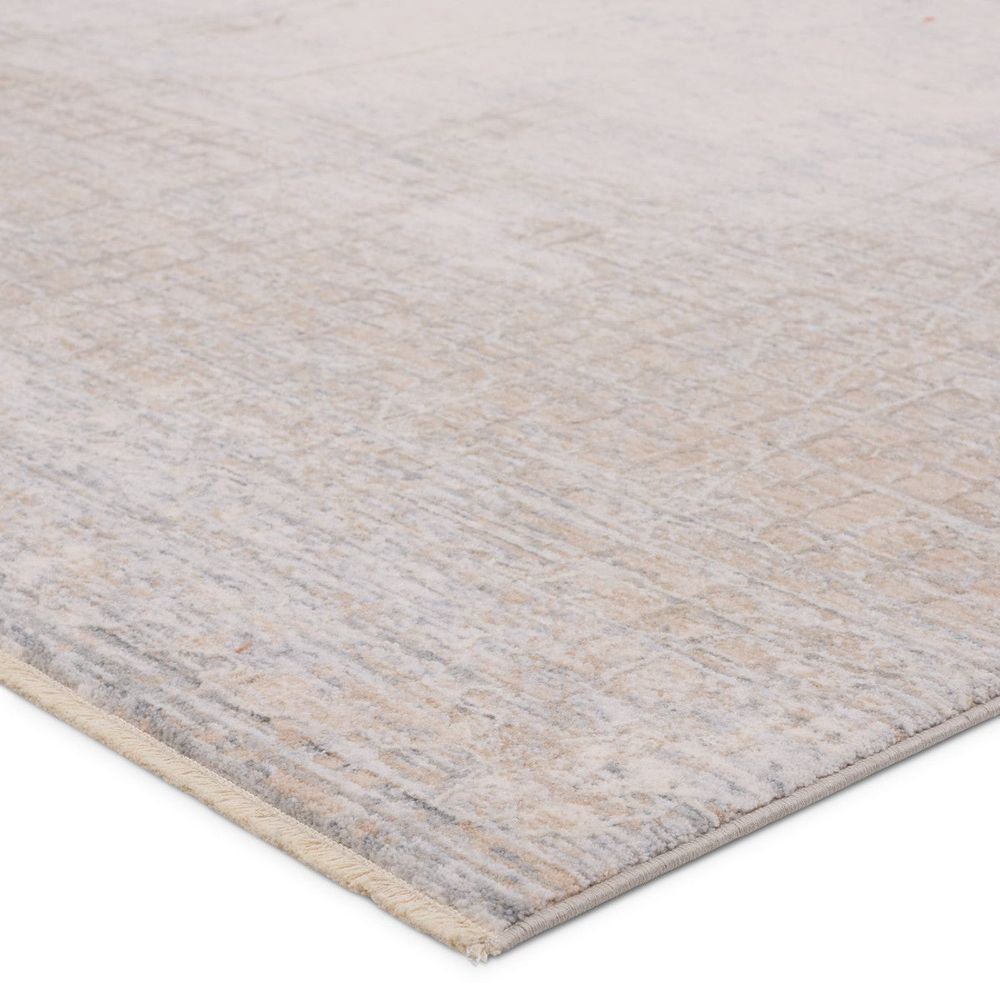 Celandine Abstract Tan/ Cream Runner Rug (3'X10')