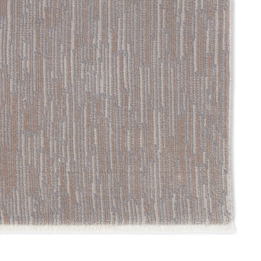 Aleron Abstract Taupe/ Gray Runner Rug (2'6"X8')