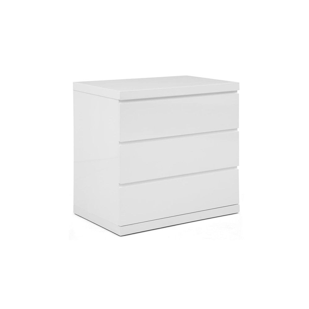 Anna Single Dresser-Whiteline Modern Living-WHITELINE-DR1207S-WHT-DressersWhite-2-France and Son