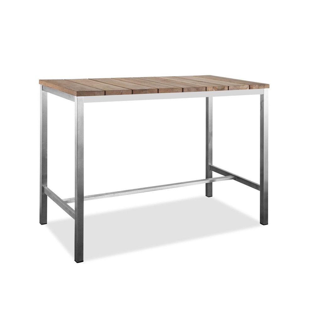 Stone Outdoor Bar Table-Whiteline Modern Living-WHITELINE-BR1597-Outdoor Coffee Tables-2-France and Son