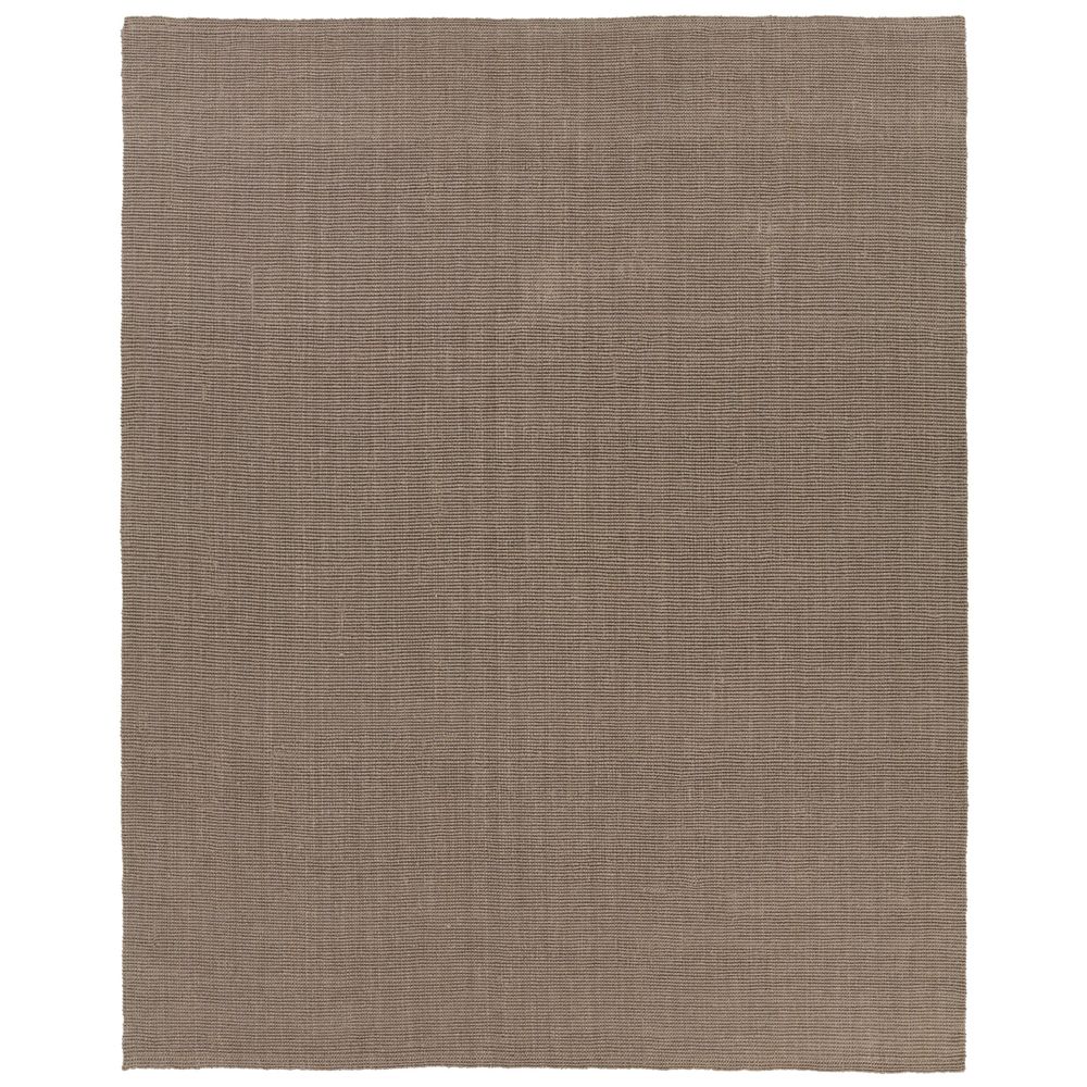 Amara Natural Solid Taupe Runner Rug (3'X10')