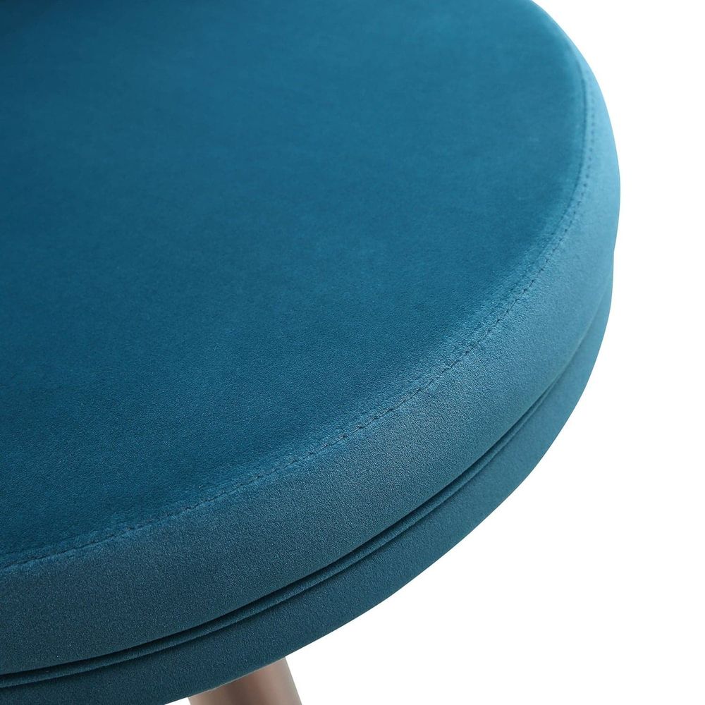 Carter Barstool-Whiteline Modern Living-WHITELINE-BS1715F-RGLD/BLU-Bar StoolsBlue Velvet-9-France and Son