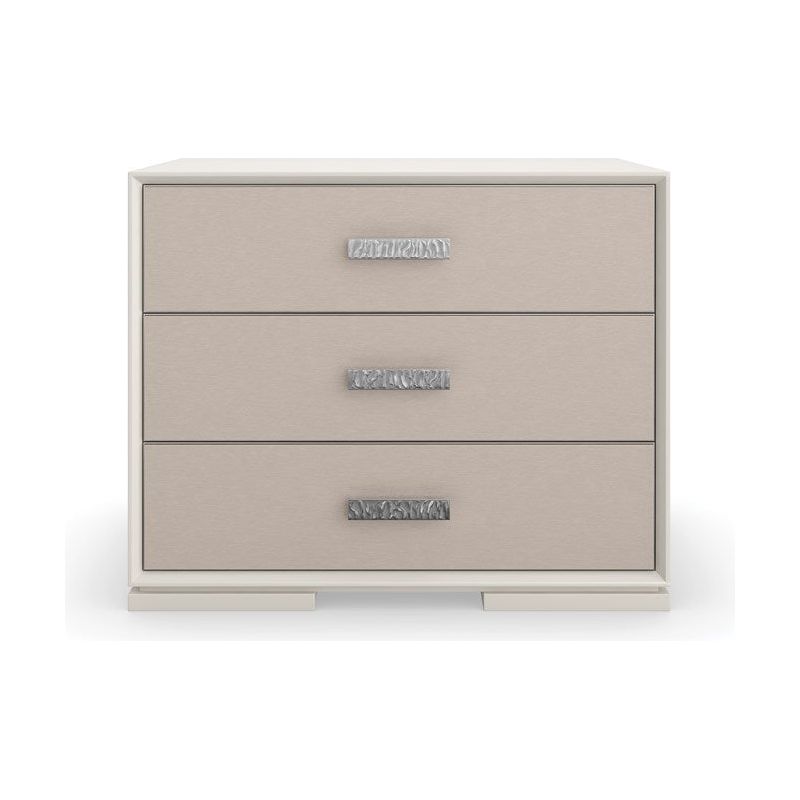 Nightstands Hope Nightstand - Off White, Silver
