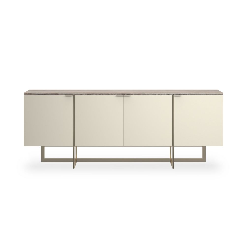 TV Stands & Media Consoles Postcard Media - White, Gold
