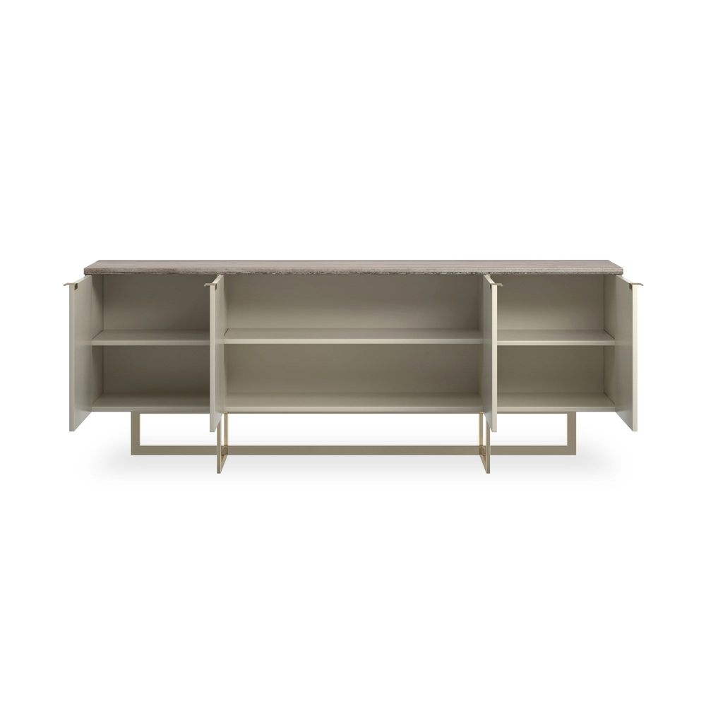 TV Stands & Media Consoles Postcard Media - White, Gold