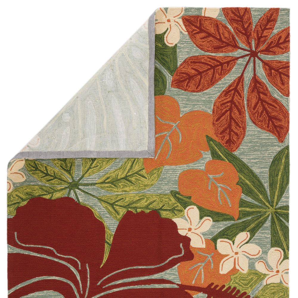 Moksha Floral Multicolor/ Blue Runner Rug (2'6"X8')