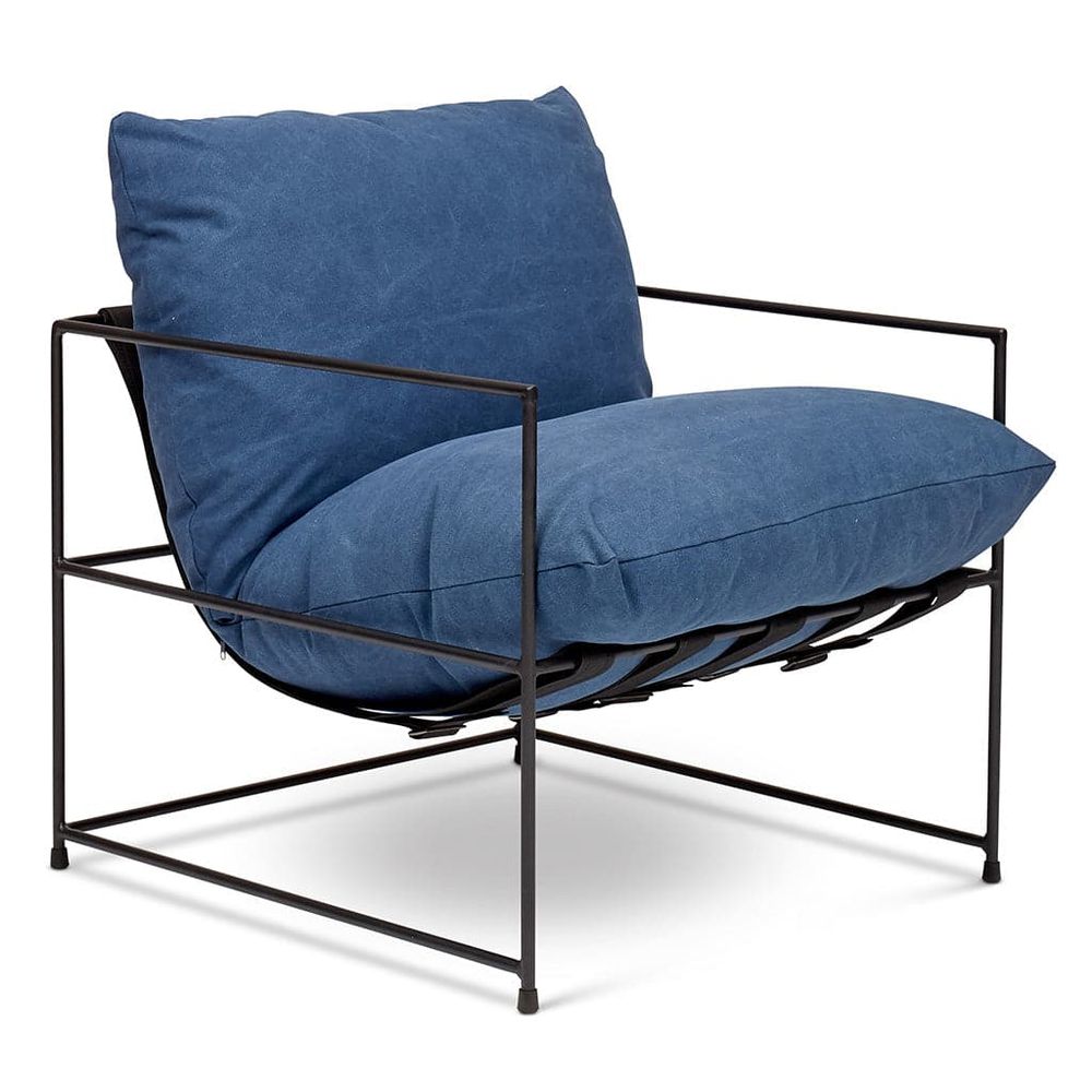 Trent Accent Chair-Urbia-URBIA-CPR-TRENT-FC63-Lounge ChairsWashed Navy-2-France and Son