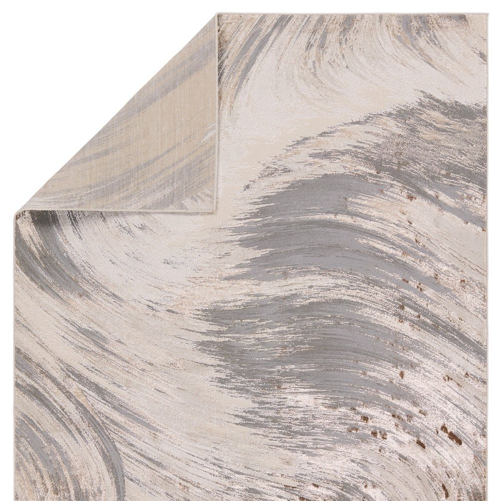 Runners Stellan Abstract Gray/ Brown Runner Rug (3'3"X12')