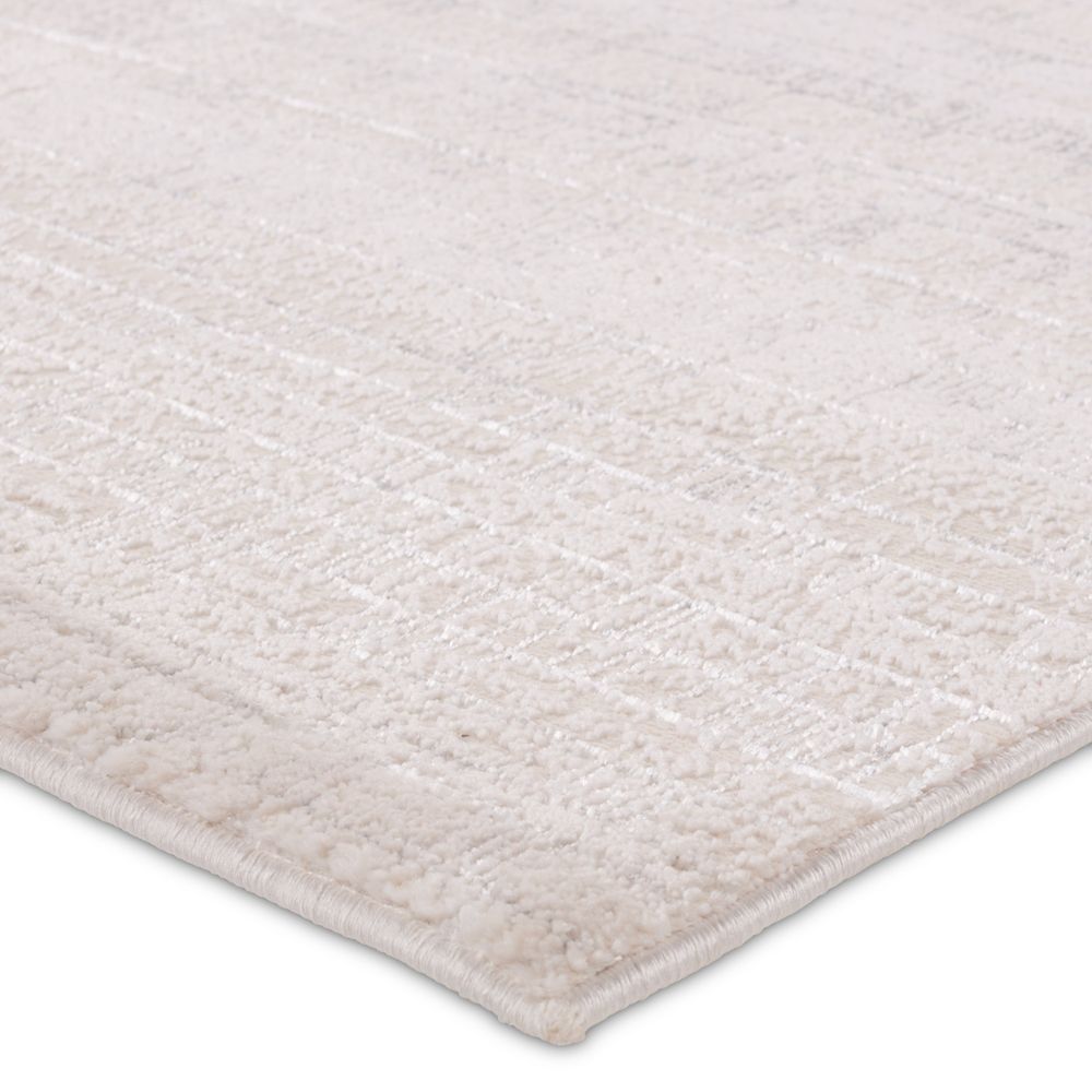 Sten Striped Cream/Silver Runner Rug (3'3"X12')