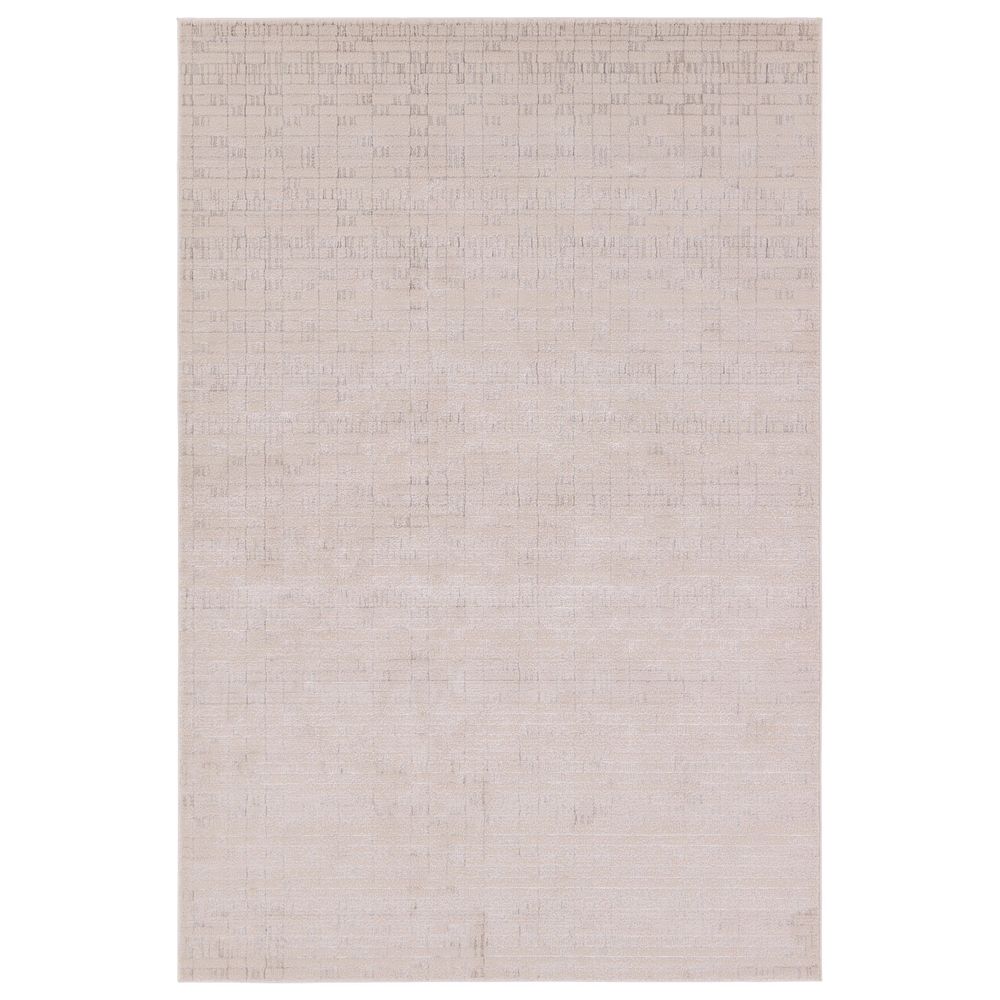 Sten Striped Cream/Silver Runner Rug (3'3"X12')