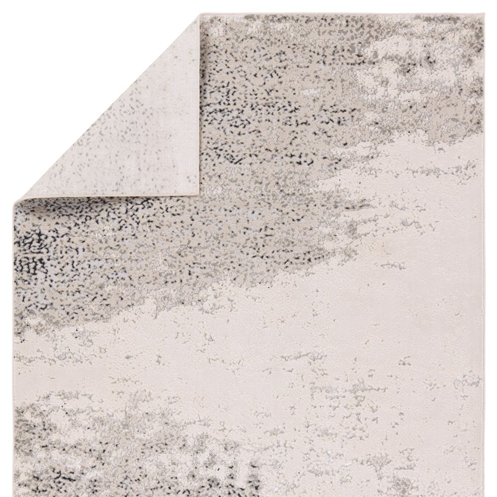 Runners Zaynab Abstract Cream/Gray Runner Rug (3'3"X12')