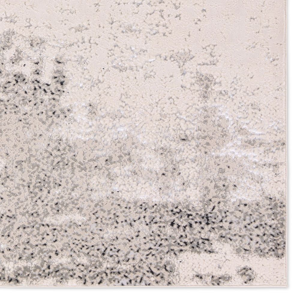 Runners Zaynab Abstract Cream/Gray Runner Rug (3'3"X12')