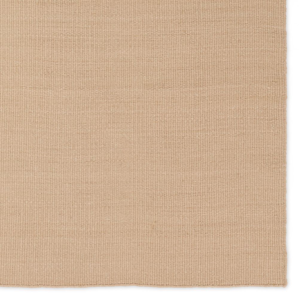 Syndicate Handmade Solid Tan Runner Rug (3'X8')