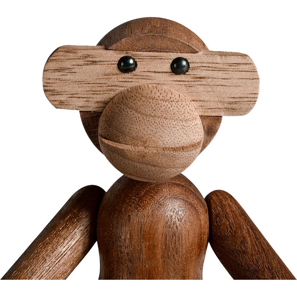 Mid Century Teak Monkey Figurine