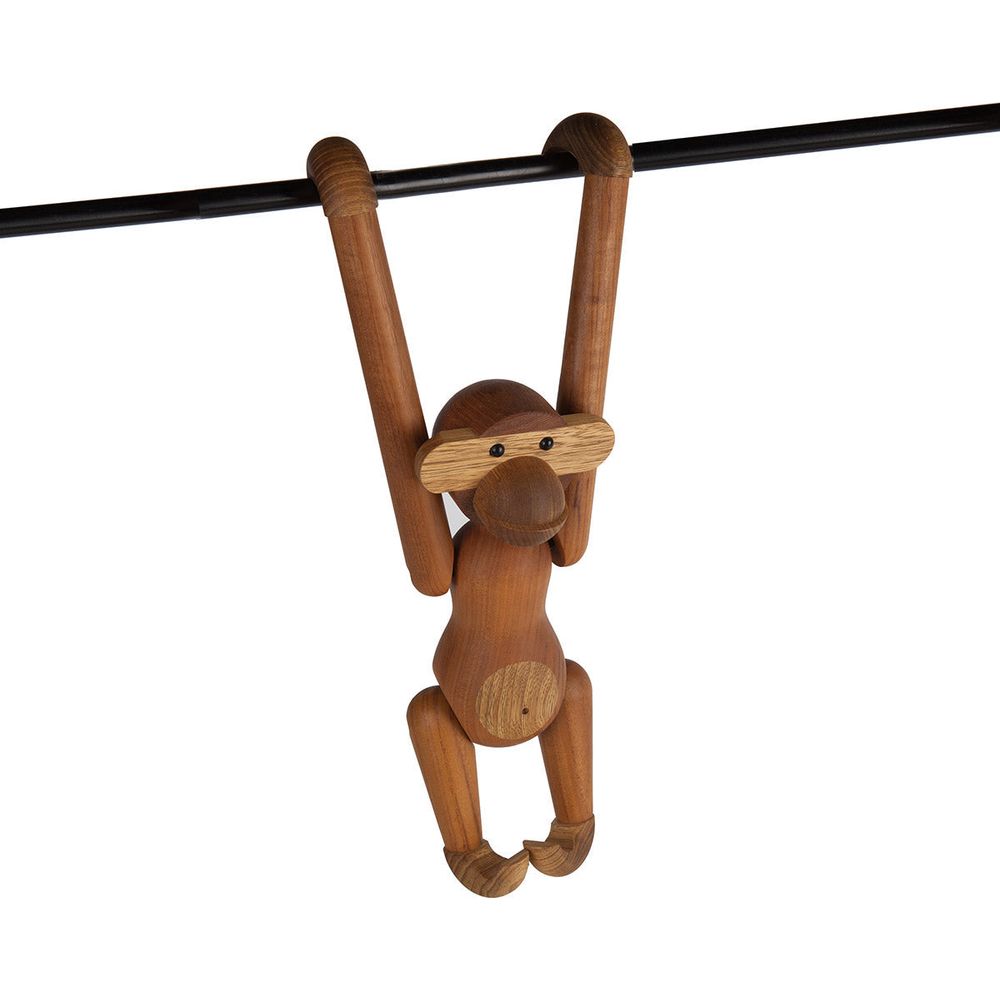 Mid Century Teak Monkey Figurine