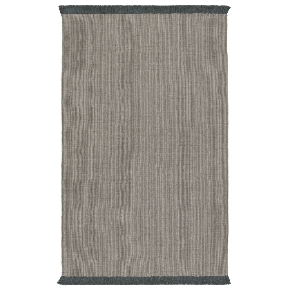 Outdoor Rugs Elowen Solid Light Gray/ Dark Gray Area Rug (8'X10')